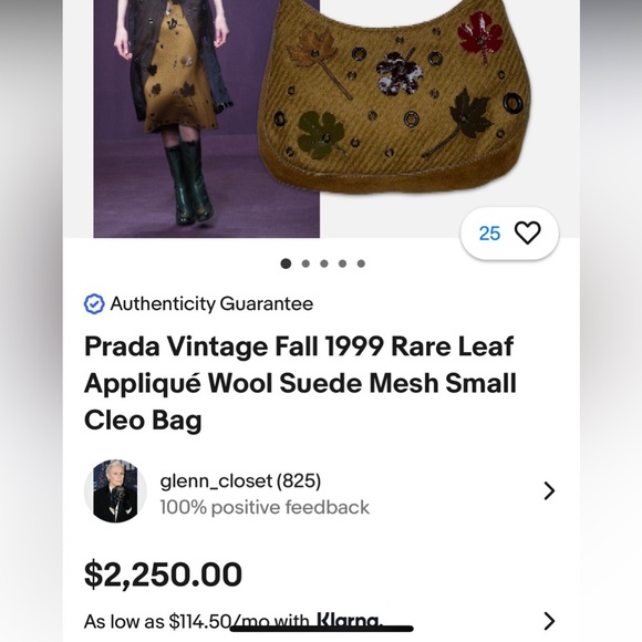 RARE Prada 1999 Cleo Tote Bag - Picture 4 of 4